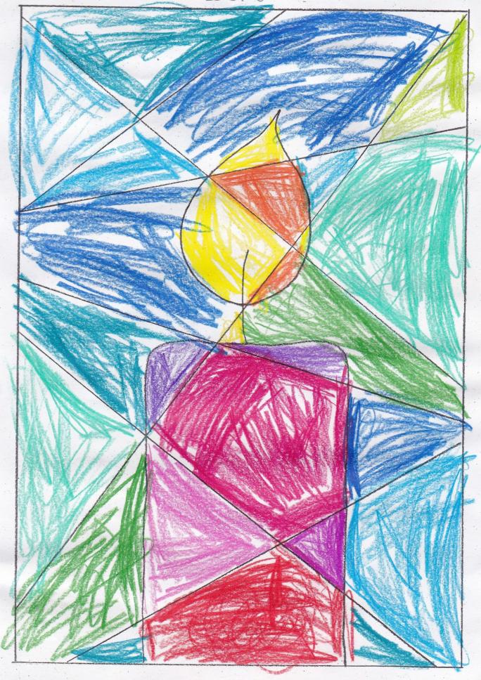 Eine Kerze im Advent