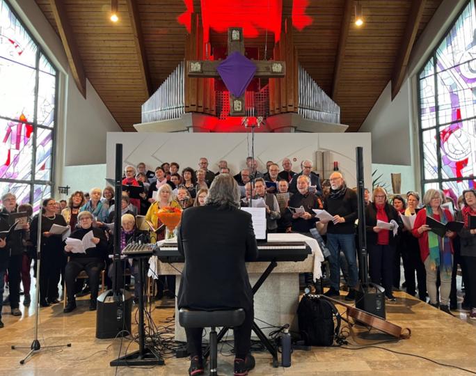 Der Impulse Chor beim Werkstatt-Konzert
