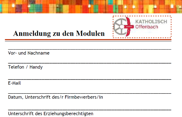 Anmeldung - Module Firmvorbereitung Offenbach