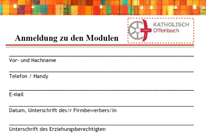 Anmeldung - Module Firmvorbereitung Offenbach