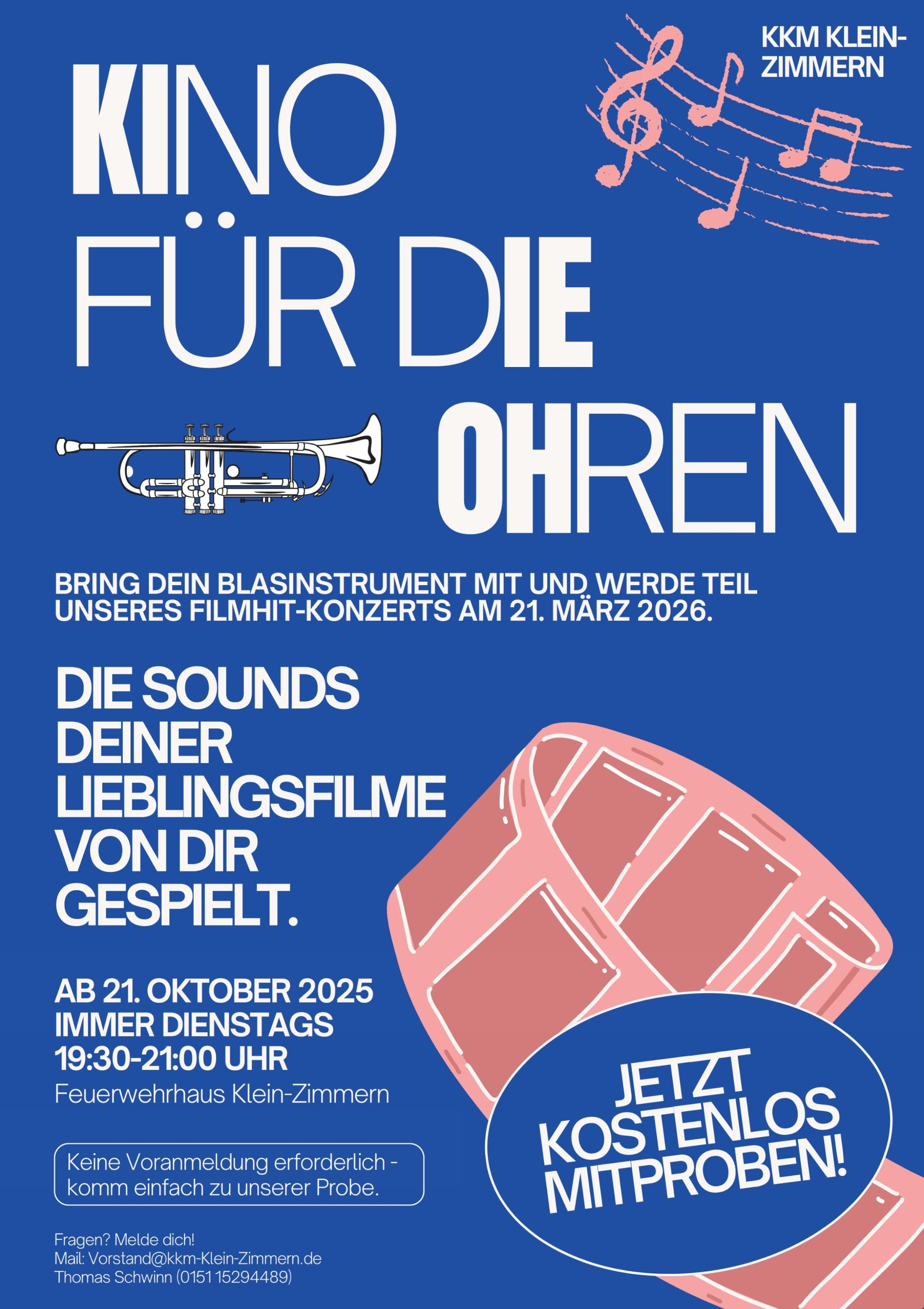 Plakat Orchester Filmmusik-Projekt A4SS