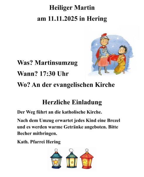 Sant Martin Hering Plakat