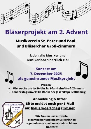 Bläserprojekt Flyer Musikverein