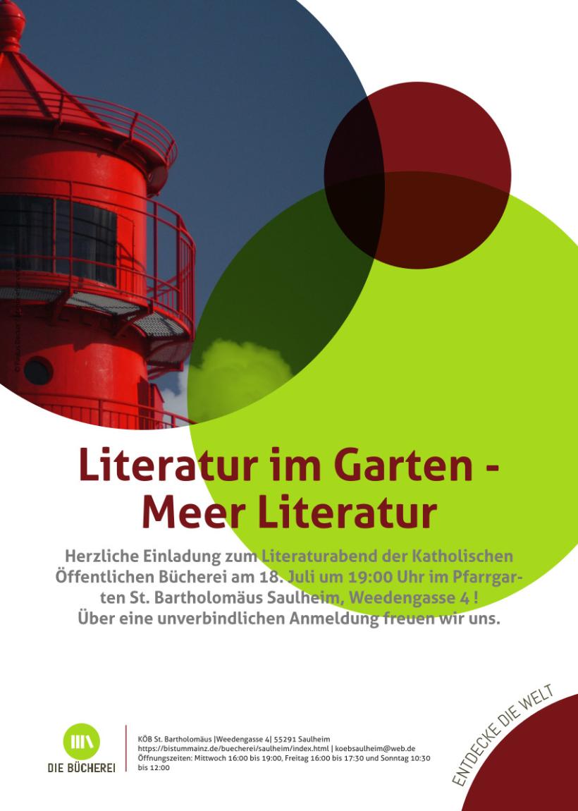 Literaturgarten im Garten in Saulheim