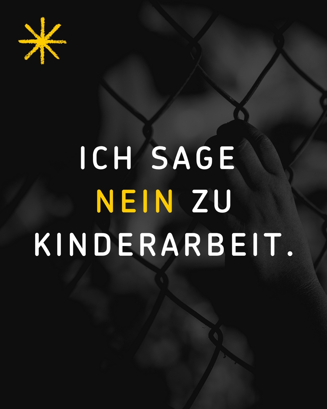 Ich sage nein zu Kinderarbeit (Bild)
