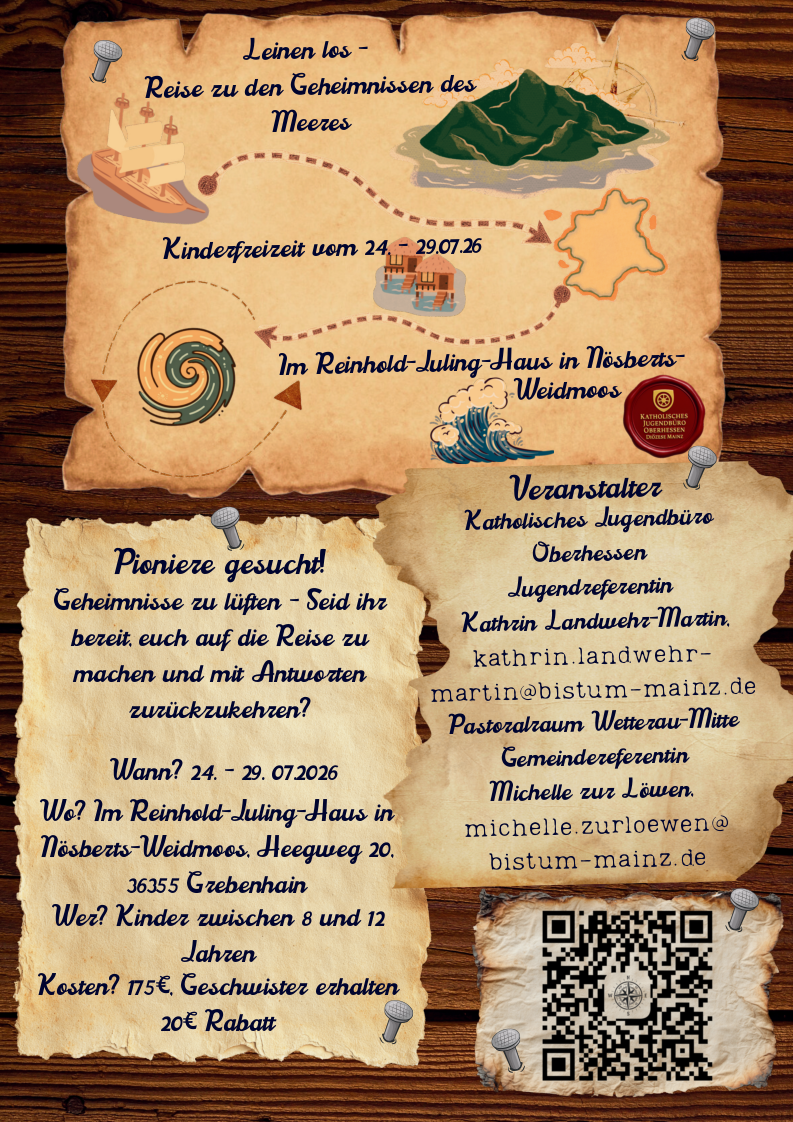 Anmeldung Kinderfreizeit mit QR-Code