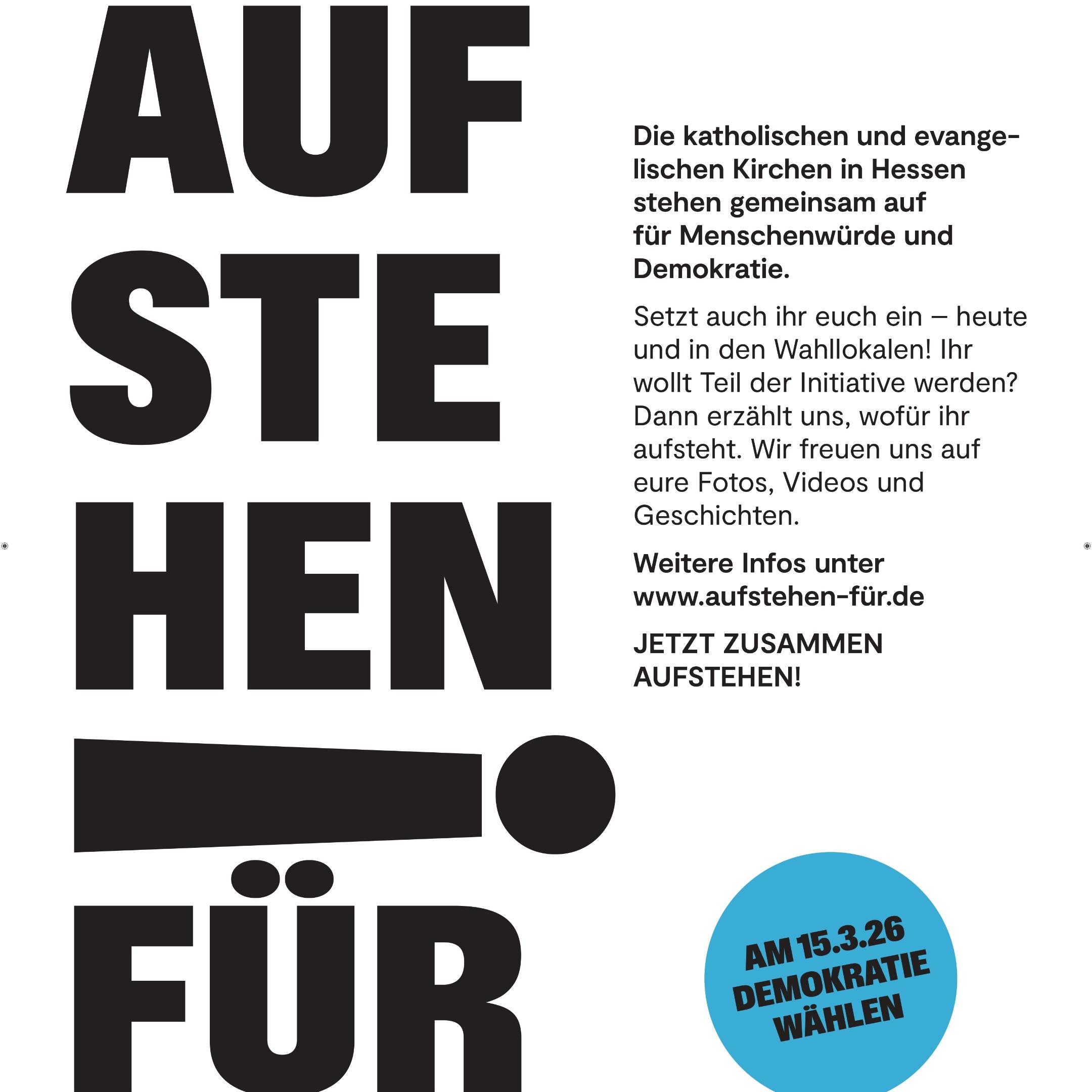Aufstehen für Demokratie