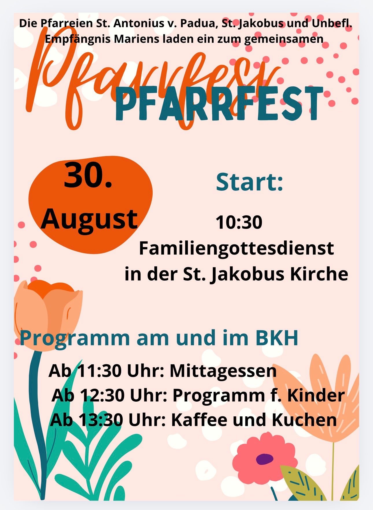 Pfarrfestplakat 2026 für Herbstein