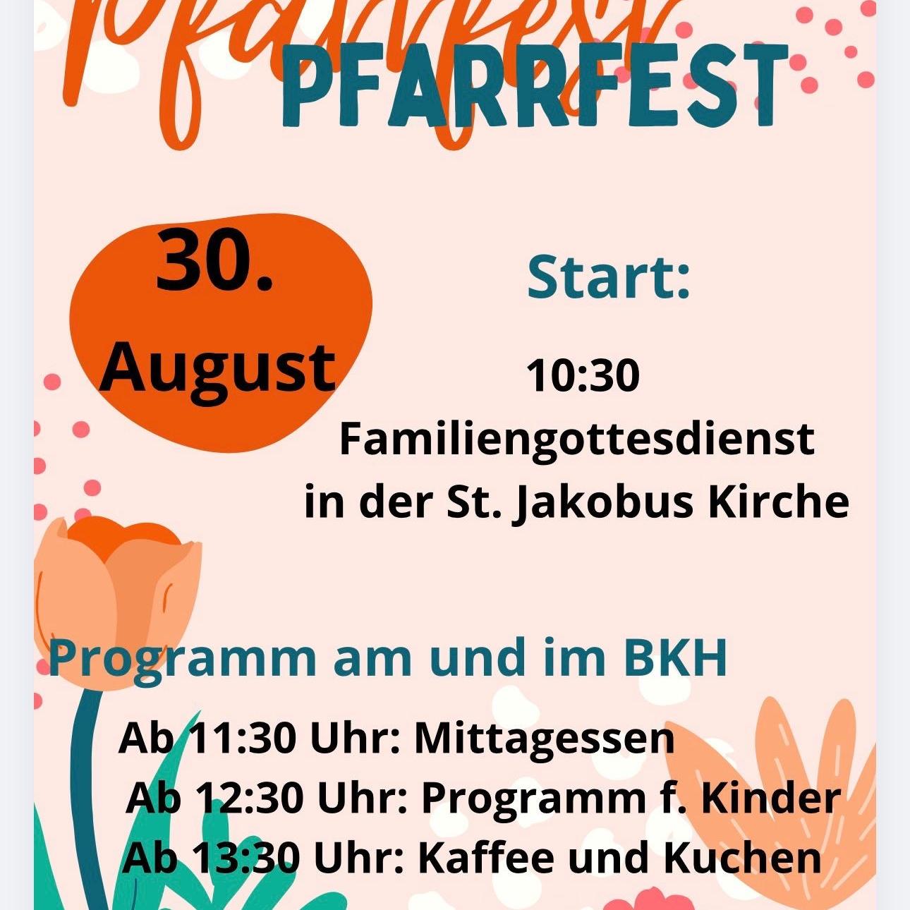 Pfarrfestplakat 2026 für Herbstein