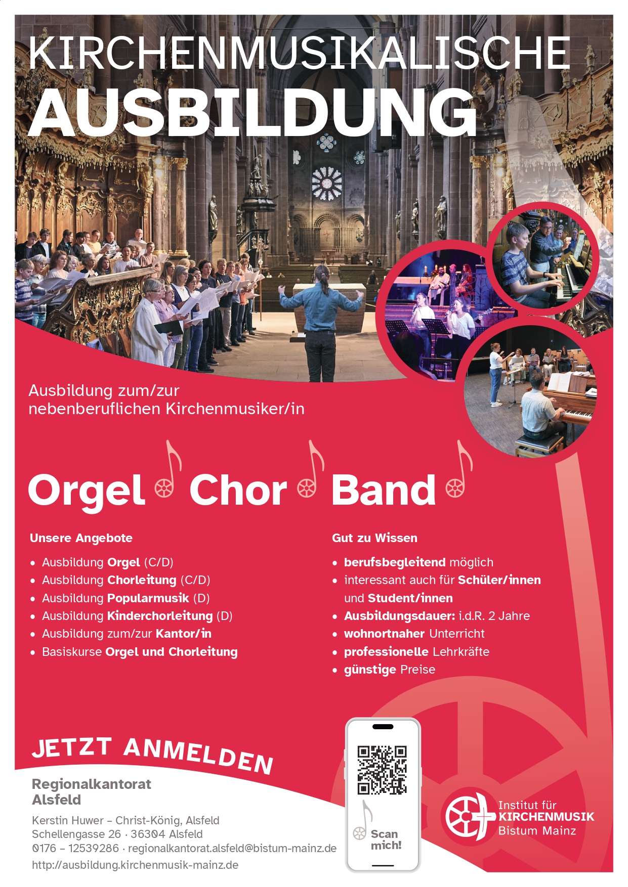 Plakat - Kirchenmusikalische Ausbildung Bistum Mainz RK Alsfeld