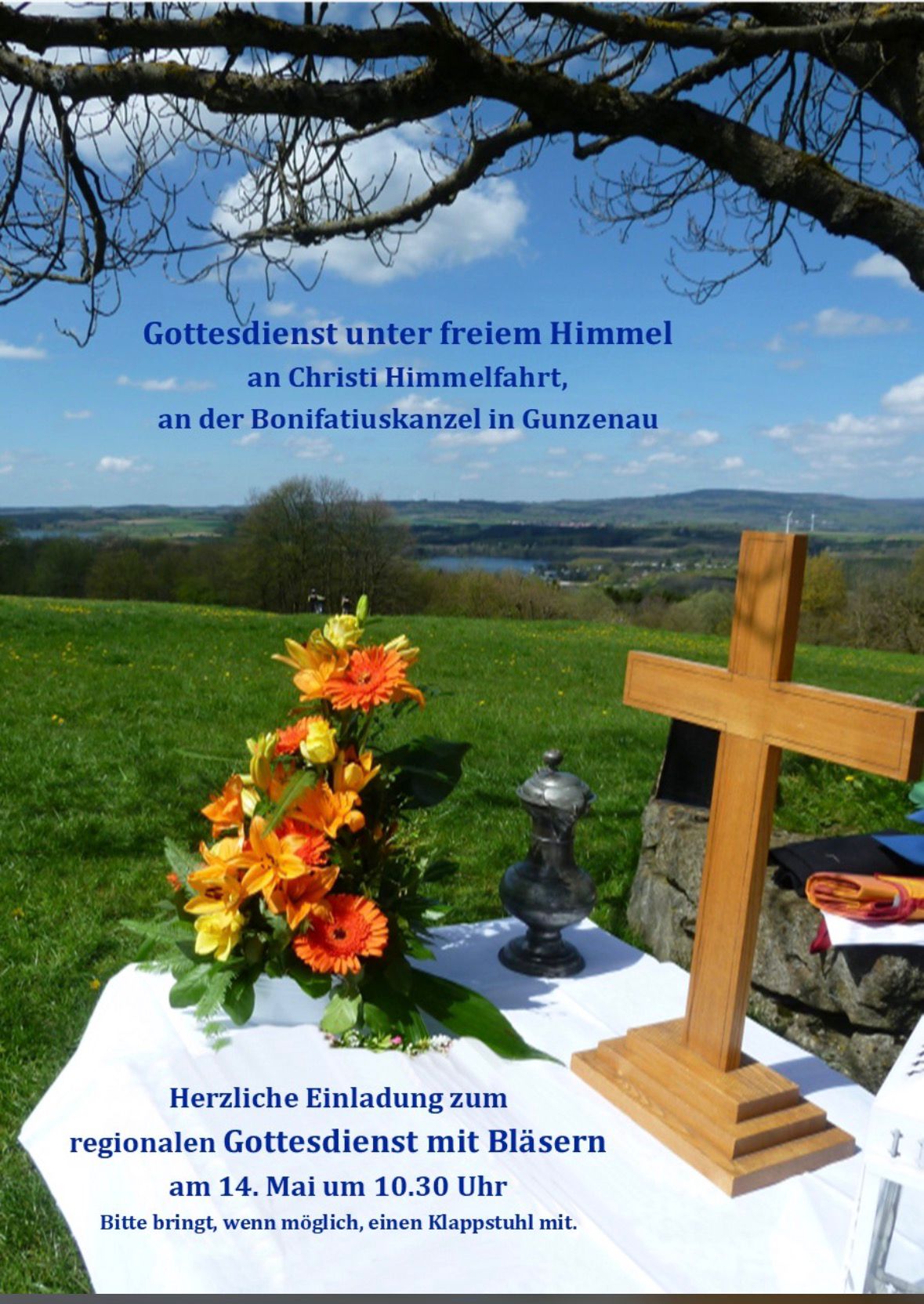 Christi Himmelfahrt Gottesdienst an der Bonifatiuskanzel