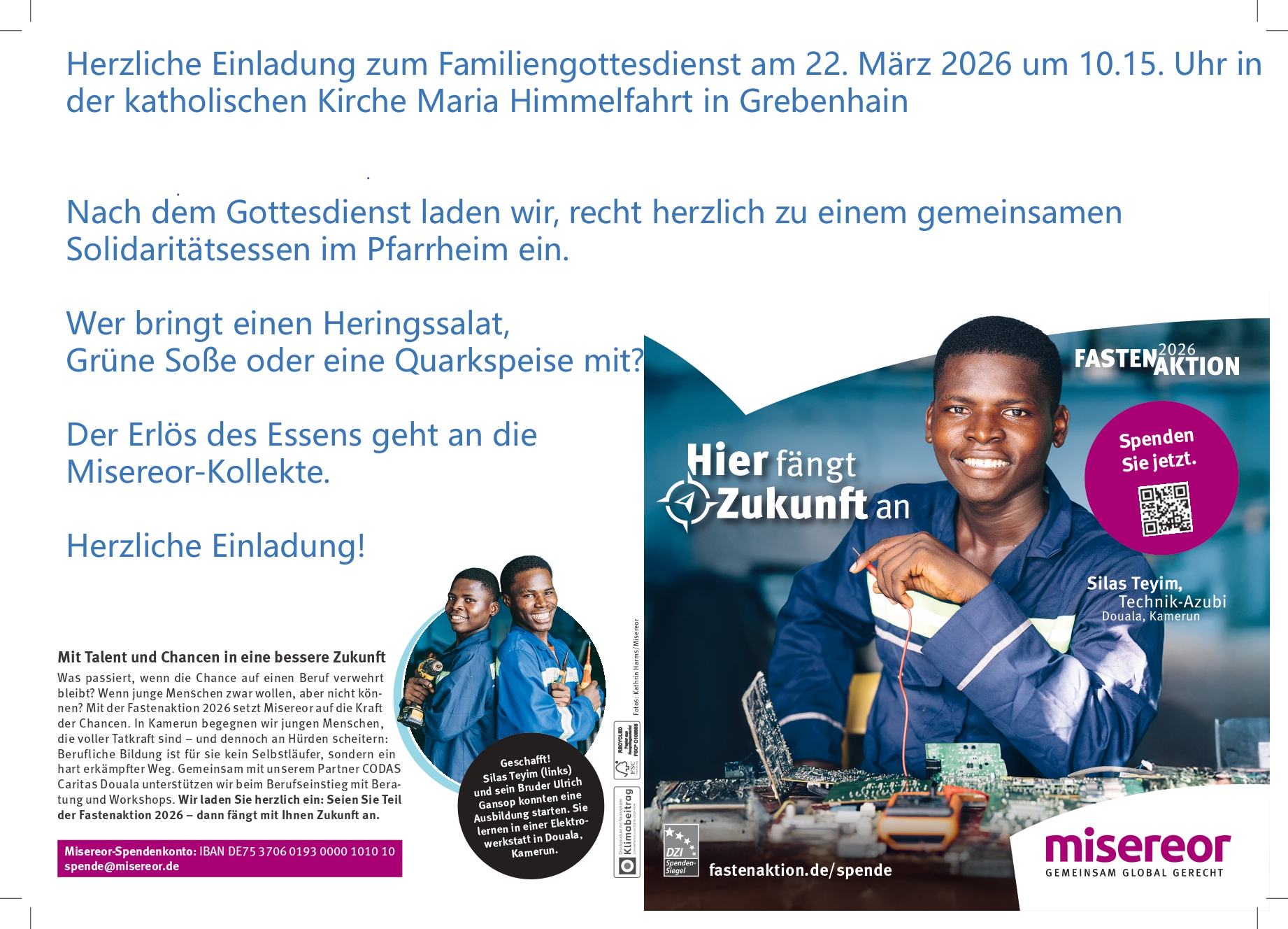 Fastenaktion 2026 - Grebenhain