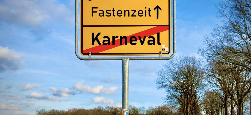 Karneval Ende - Fastenzeit Anfang