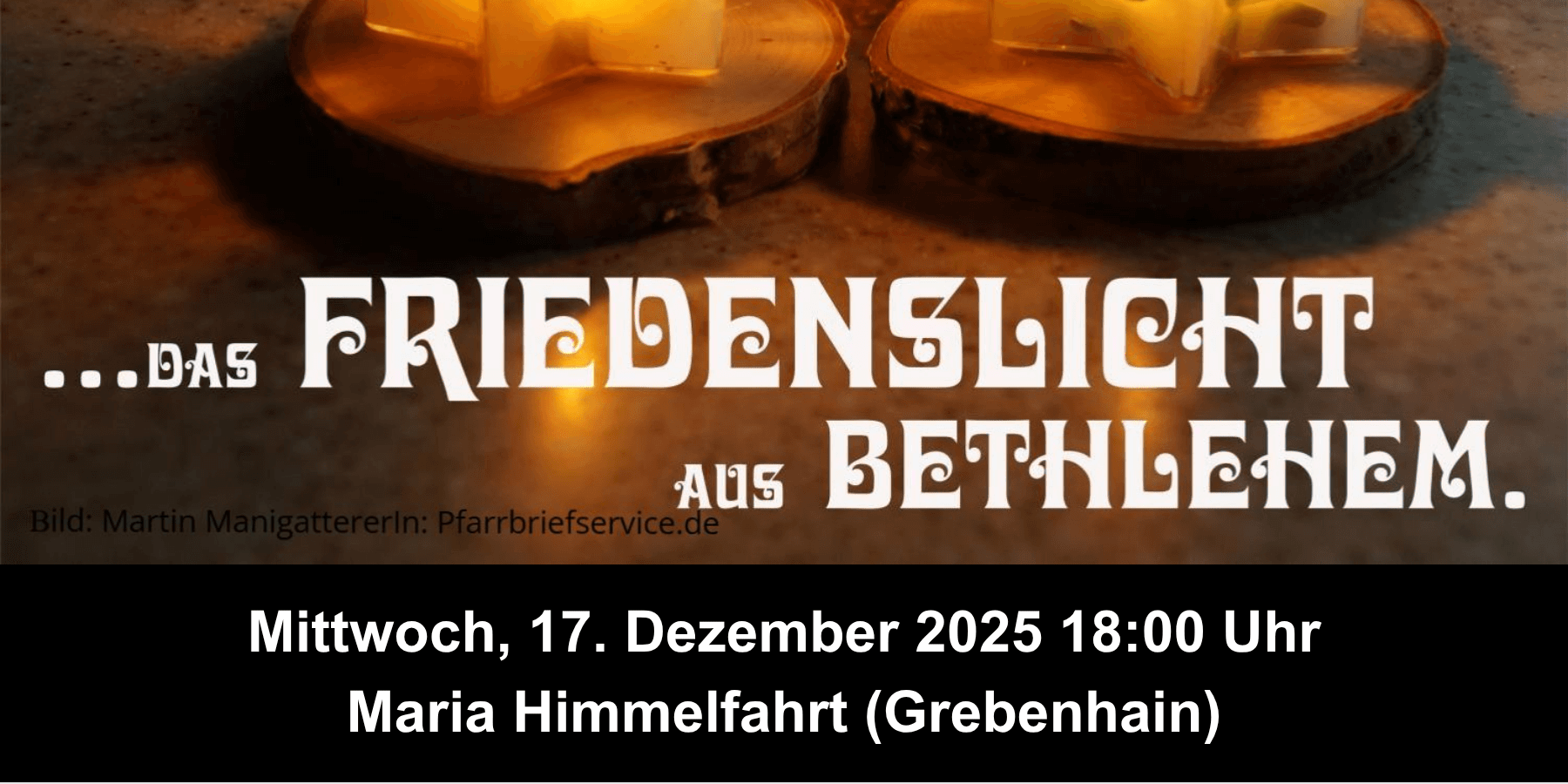 Friedenslichtandacht in Grebenhain