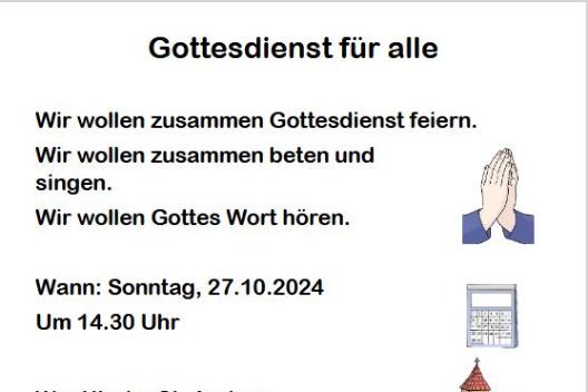 Gottesdienst für alle