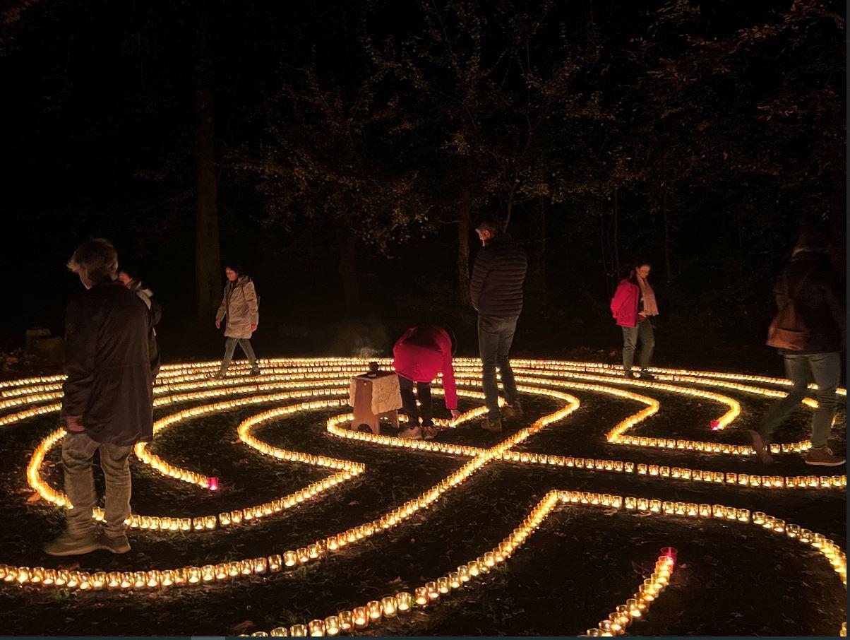 Lichterlabyrinth in Maria Sternbach