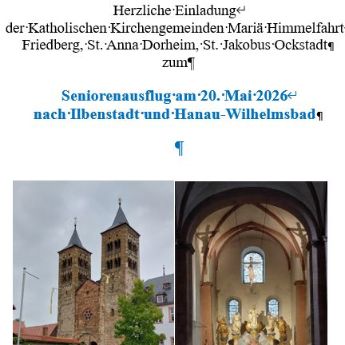 Seniorenausflug 2026
