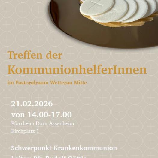 Treffen KommunionhelferInnen 2026