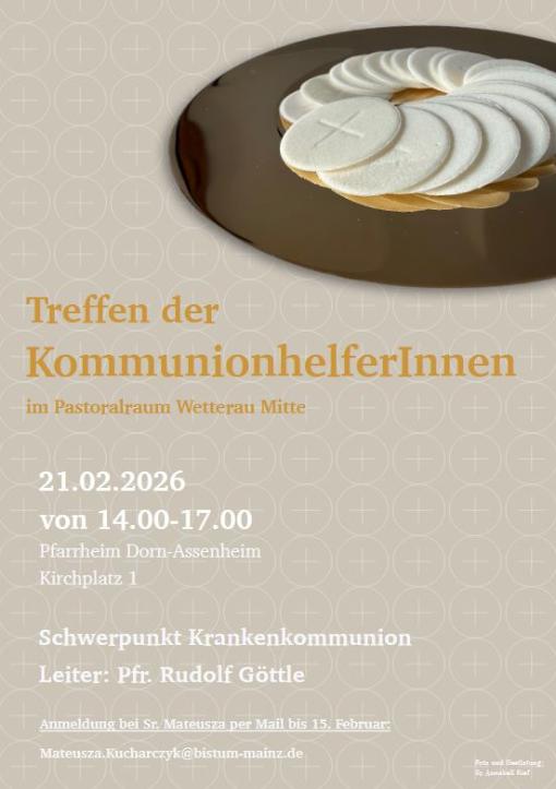 Treffen KommunionhelferInnen 2026
