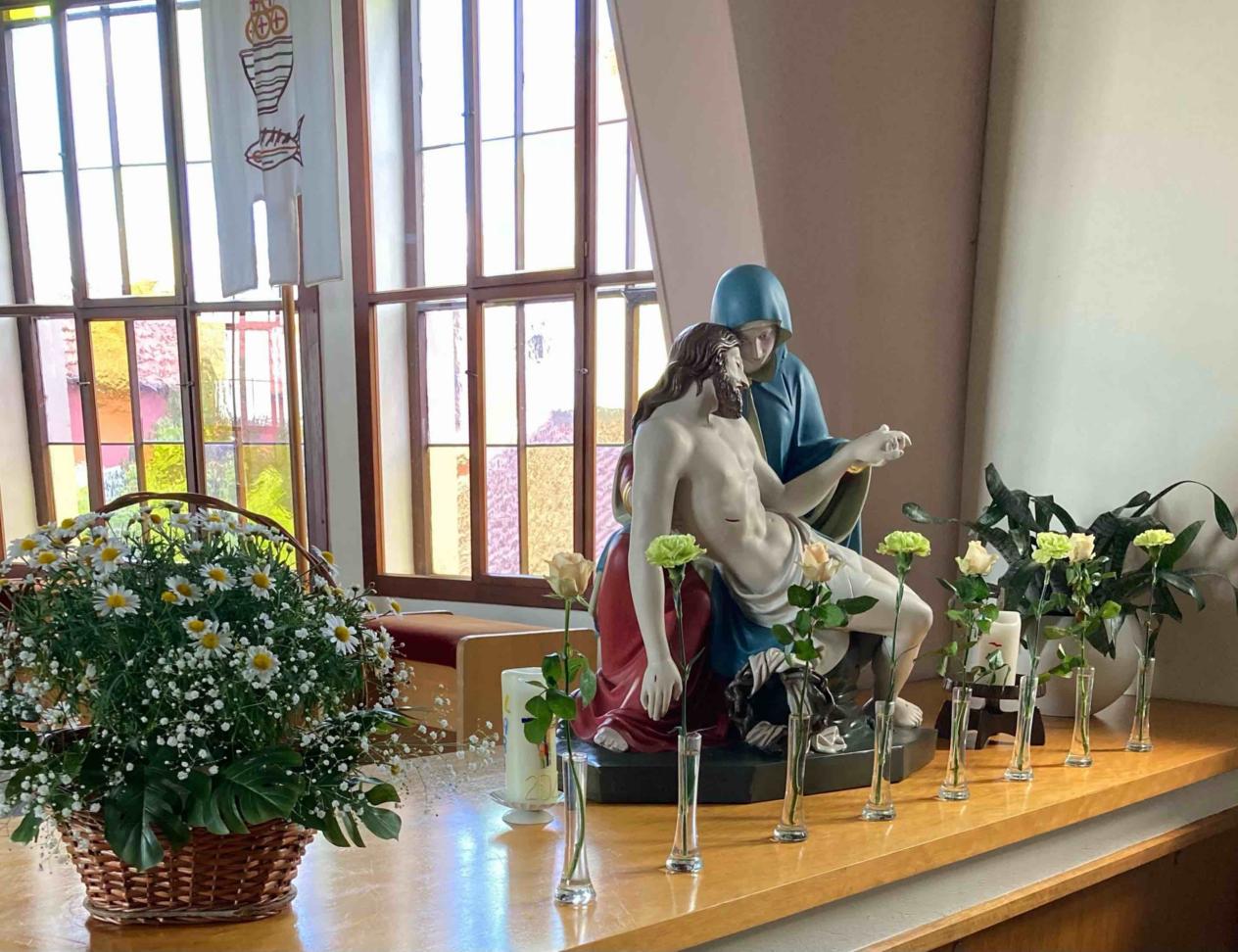 Pieta in der Kirche Mariä Himmelfahrt Gambach.