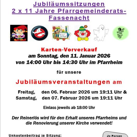 Plakat Fasching Nieder Mörlen 2026