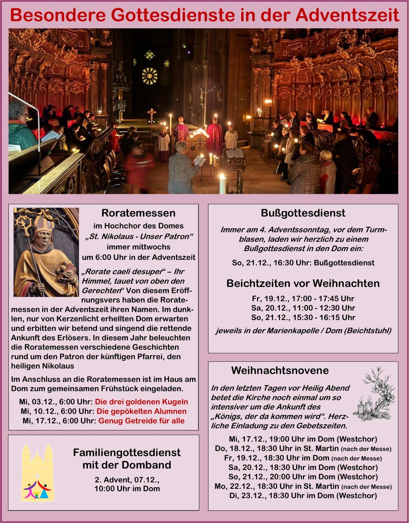 Adventsgottesdienste