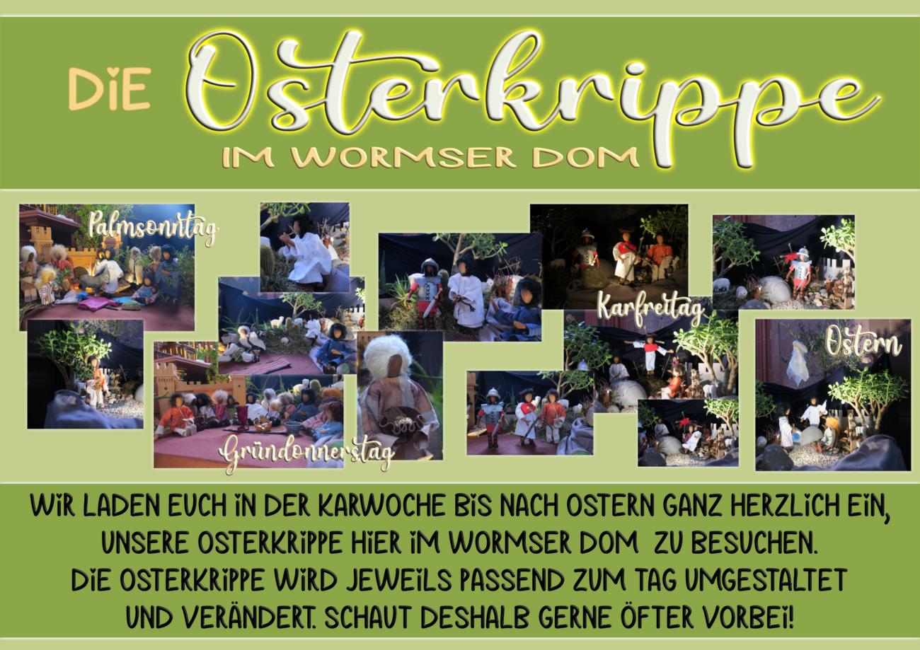 Die Osterkrippe im Wormser Dom (c) Martina Bauer Die Osterkrippe im Wormser Dom