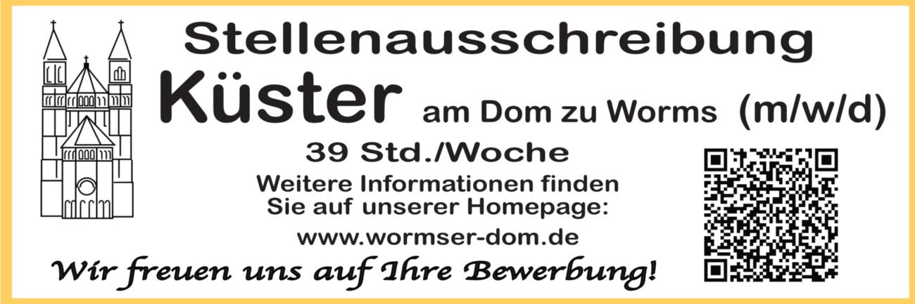Stellenausschreibung Küster