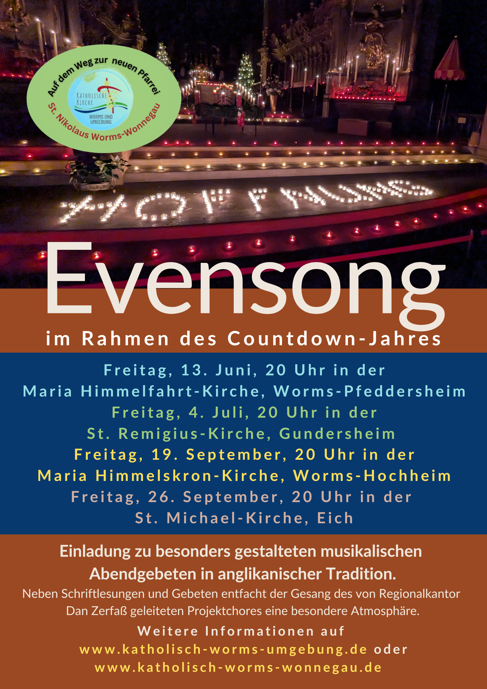 Evensong alle Termine