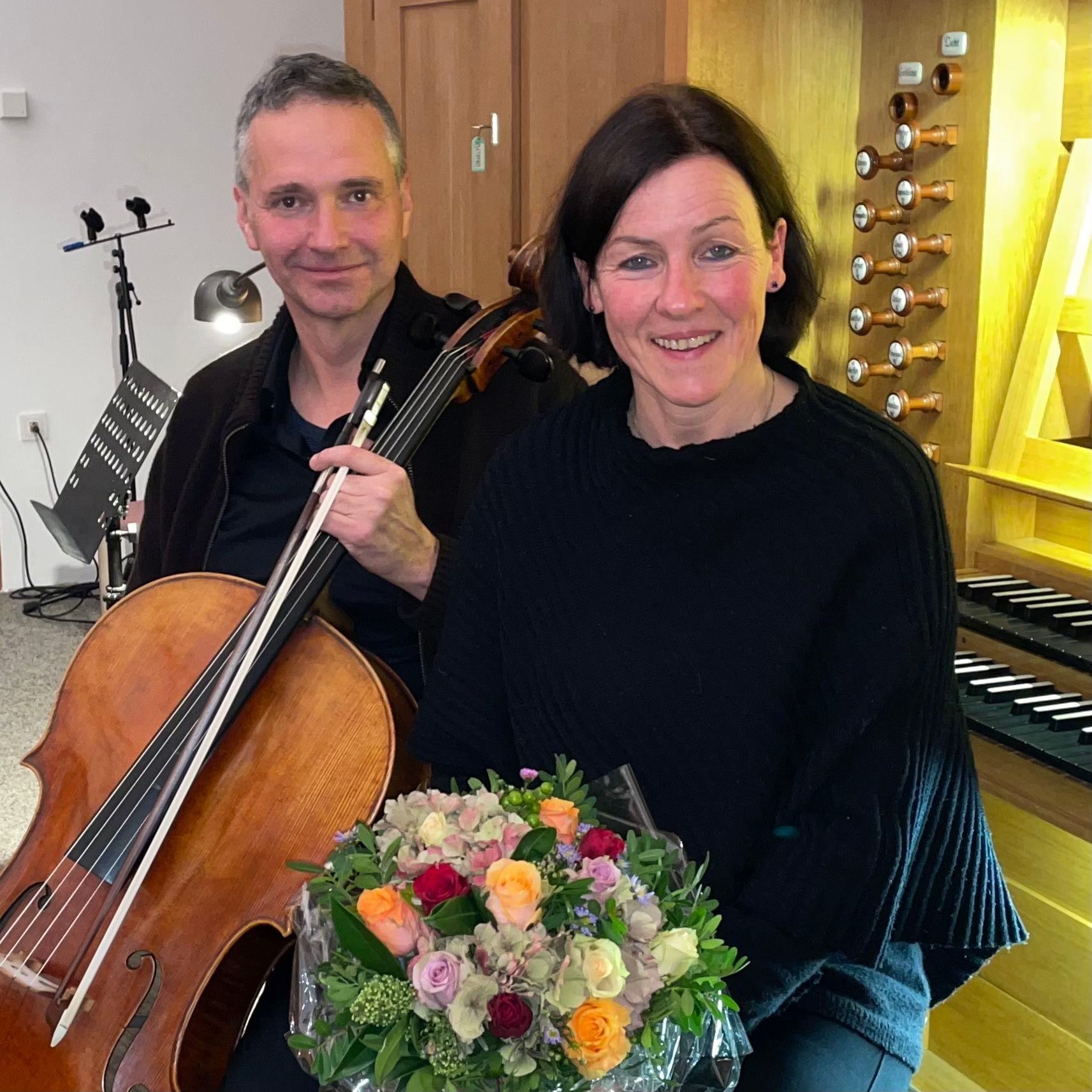 Glücklich nach ihrem grandiosen Konzert: Torsten Oehler und Eva-Maria Anton (c) Henning Stahl