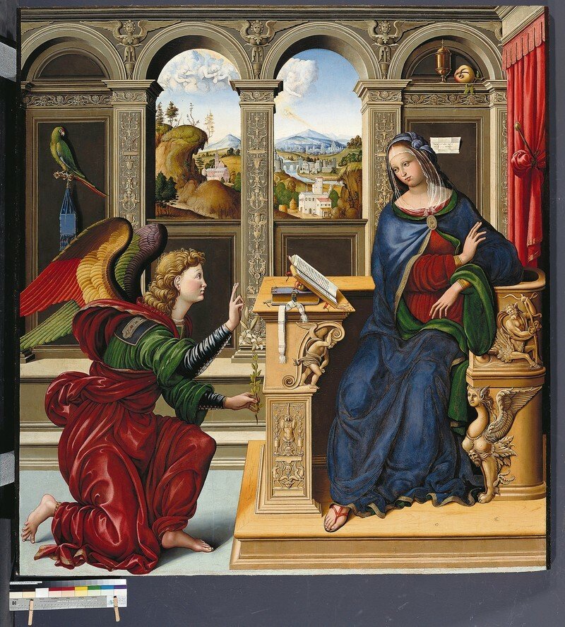 Verkündigung der Geburt Jesu (c) Mittelalterlicher Meister aus Lucca