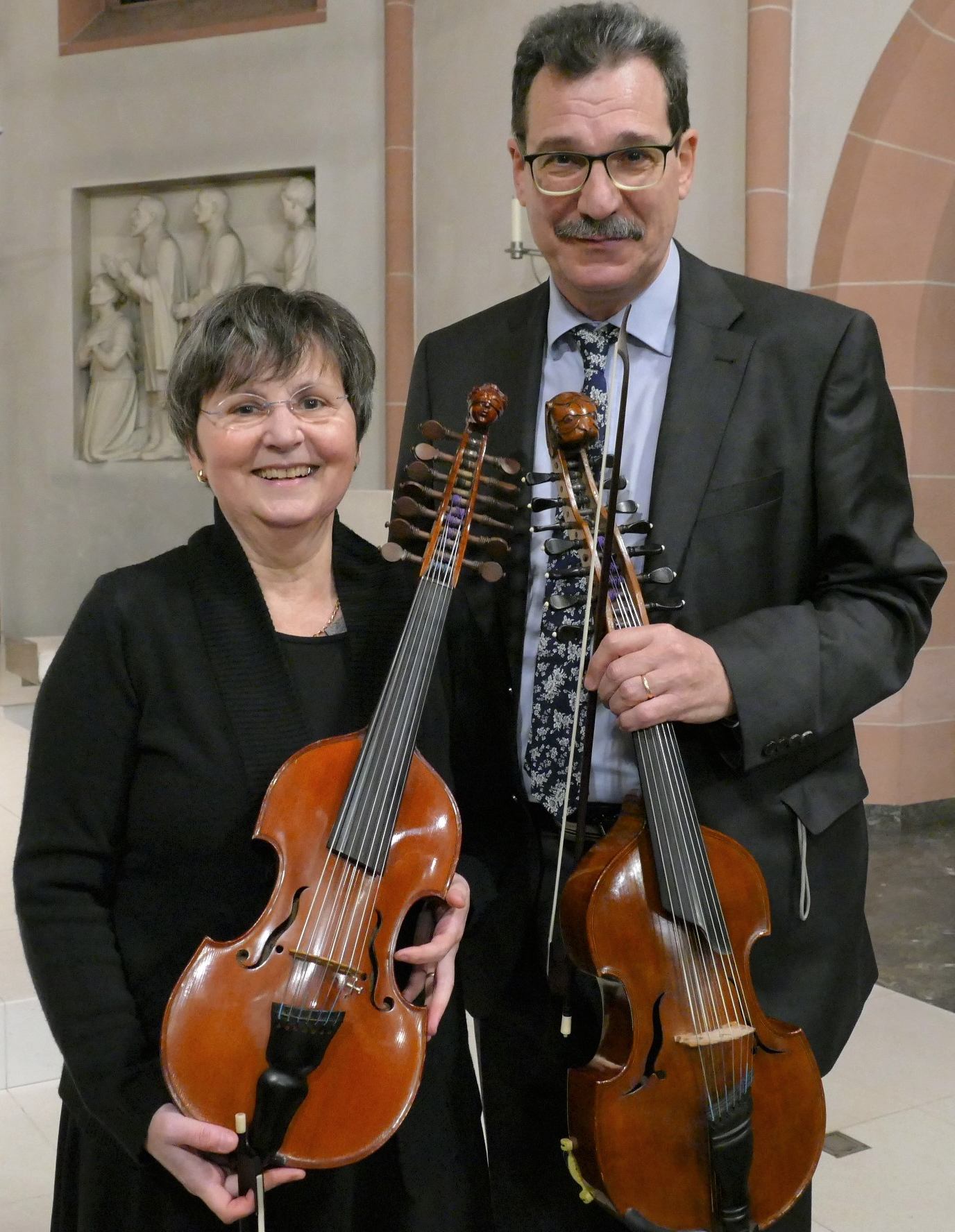 Simona und Gheorghe Balan freuen sich über die vielfältige Resonanz in Bad Nauheim (c) Hanna von Prosch 2020