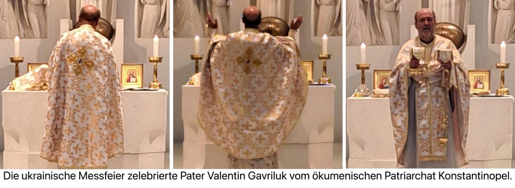 Pater Valentin zelebriert die Messfeier (c) W. Krenz '23
