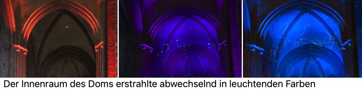 Eindrucksvolles Farbenspiel im Mainzer Dom (c) Stephanie Veith