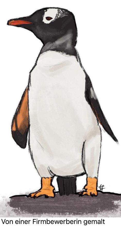 „Pinguin“ - gemalt von Trinidad Freund (c) Trinidad Freund