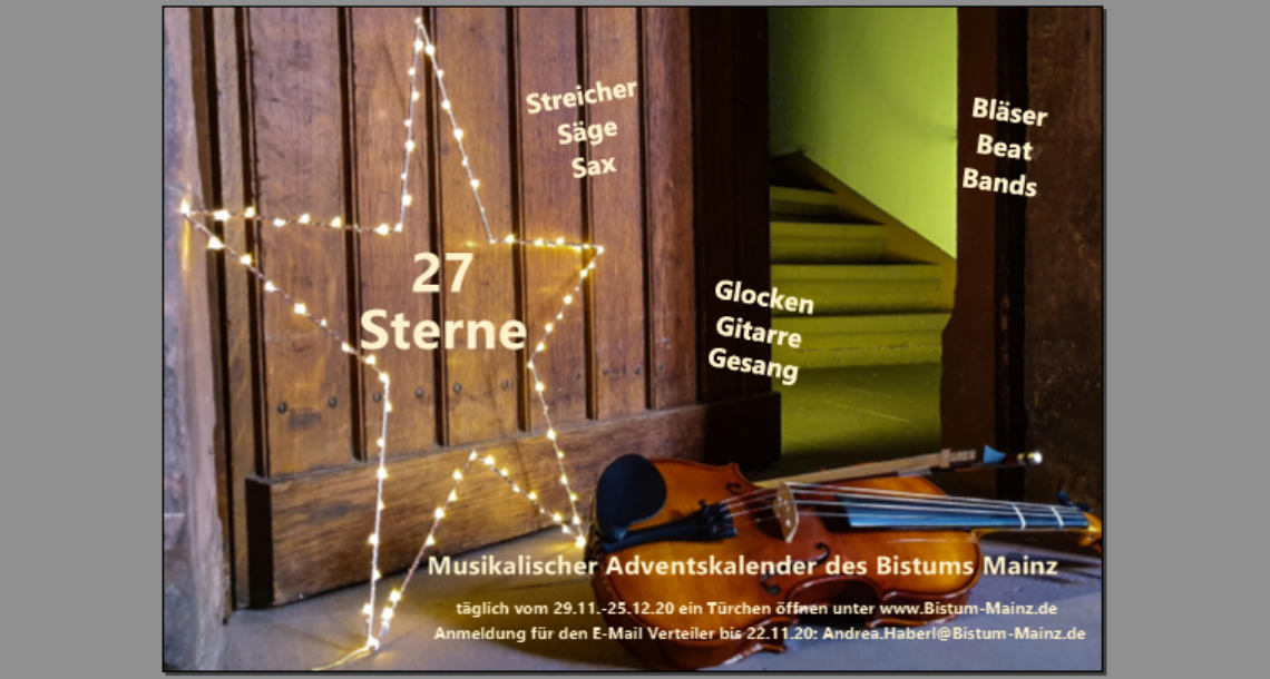 bistummainz.de/adventskalender (c) Bistum Mainz 2020