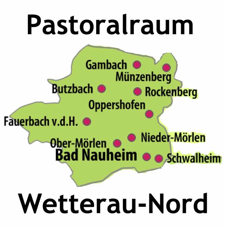 Jetzige Kirchorte im Pastoralraum (c) Bistum Mainz
