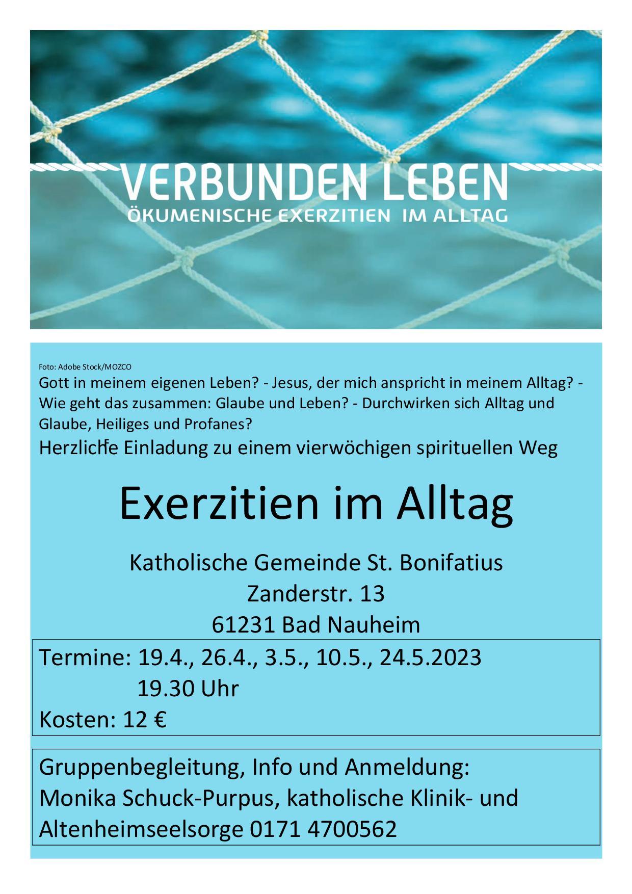 Flyer zu den Exerzitien 2023 (c) M. Schuck-Purpus