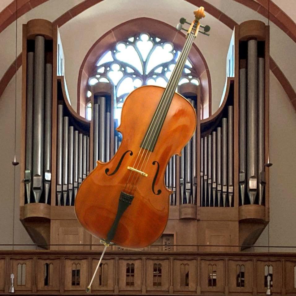 Orgel Cello (c) bg+Wikipedia