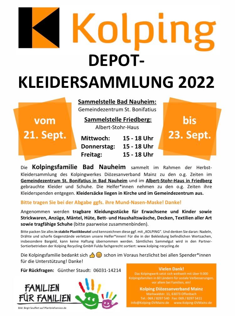 Depot-Kleidersammlung der Kolpingsfamilie (c) Kolping