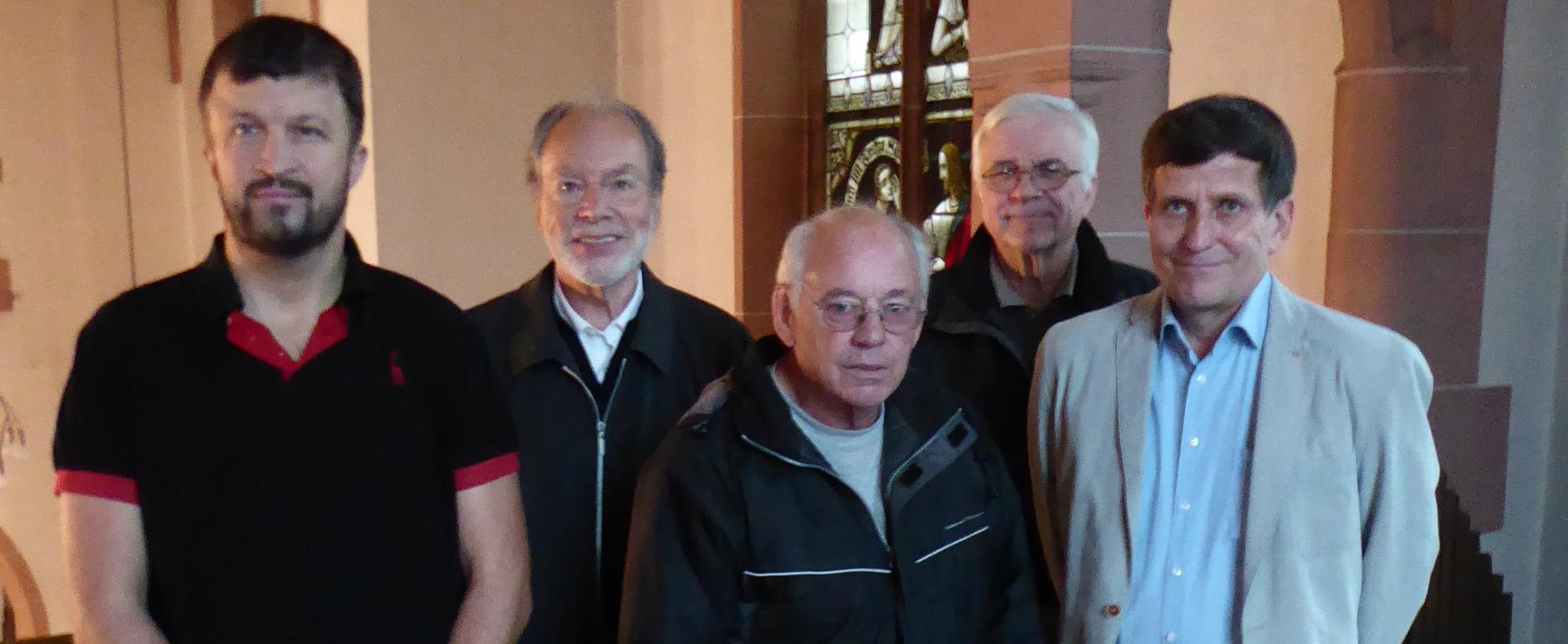 Männerschola St. Bonifatius: Anto Jukic, Henning Stahl, Walter Schmitz, Hugo Brehm, Michael Naton (v.l.n.r.) (c) Brigitta Gebauer 2019