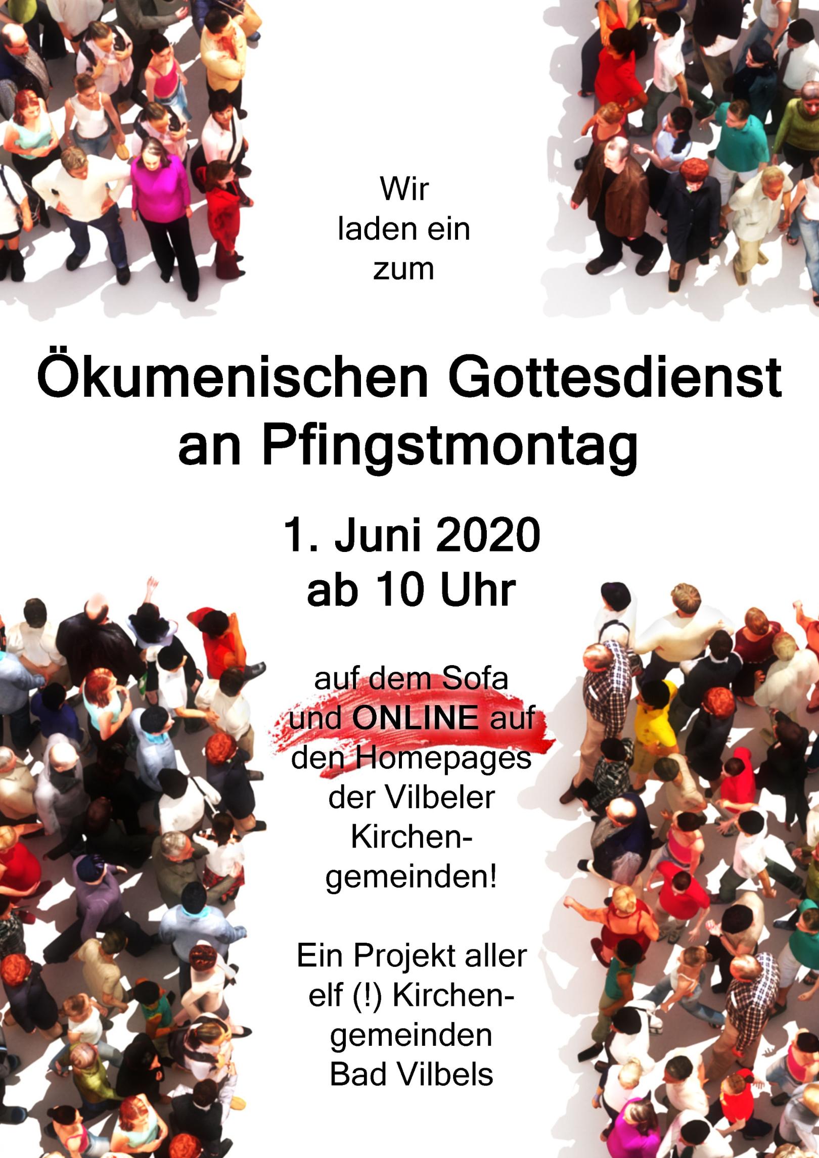 Pfingstmontag 2020 -Online-Gottesdienst (c) Ökumene Bad Vilbel