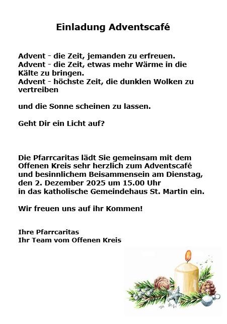 Adventscafe Caritas 2025