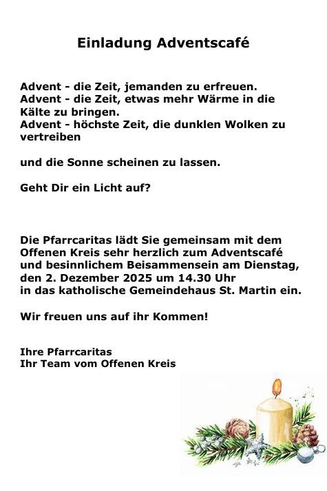 Adventscafe Caritas 2025