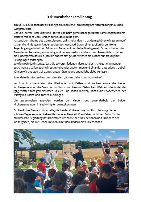 Artikel Ök. Familientag 2024