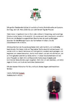 Danksagung Joshy (c) Kath. Kirchengemeinde Hl. Kreuz