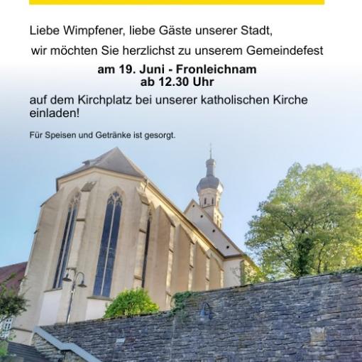 Einladung zum Gemeindefest 2025
