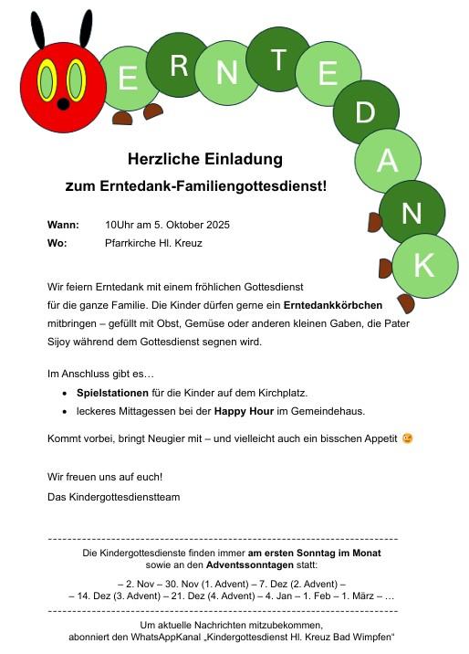 Erntedank 2025