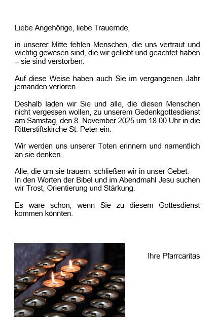 Gedenkgottesdienst 2025