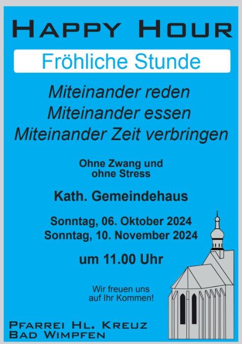 Happy Hour 06.10.2024 (c) Kath. Kirchengemeinde Hl. Kreuz